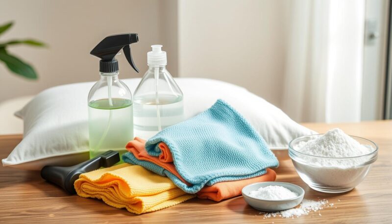 Cushion cleaning supplies