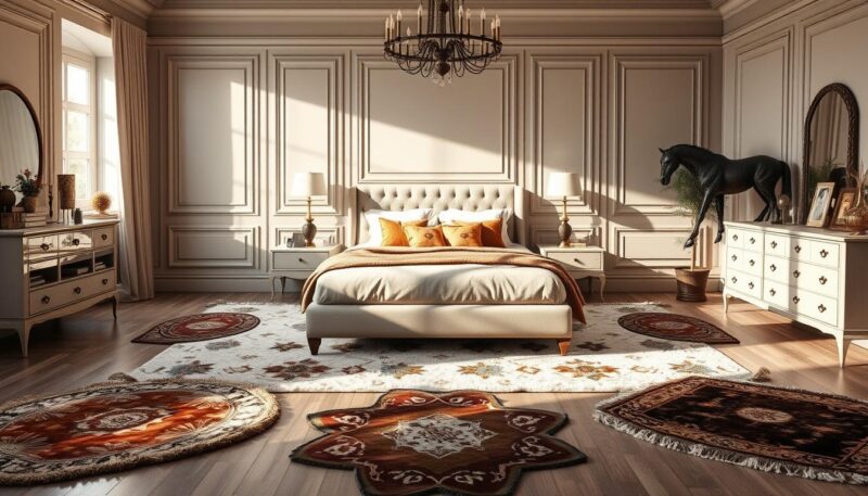 Rug size for king bed