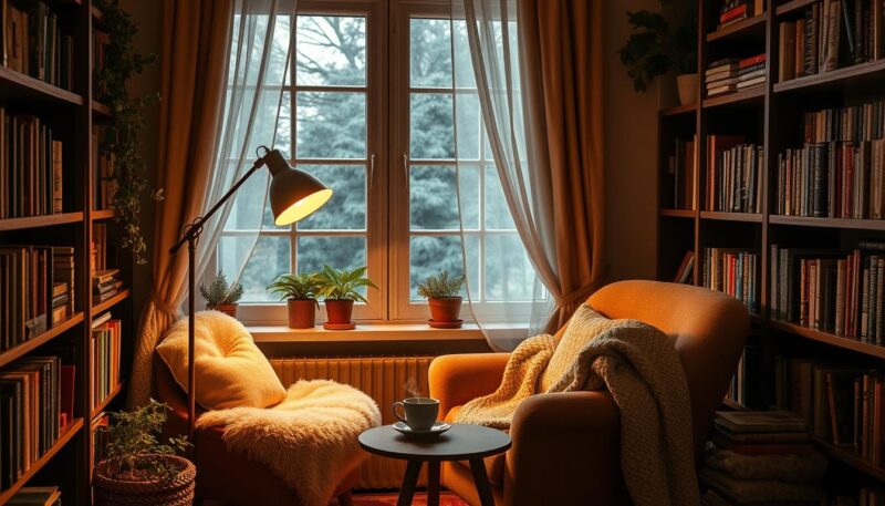 cozy reading nook